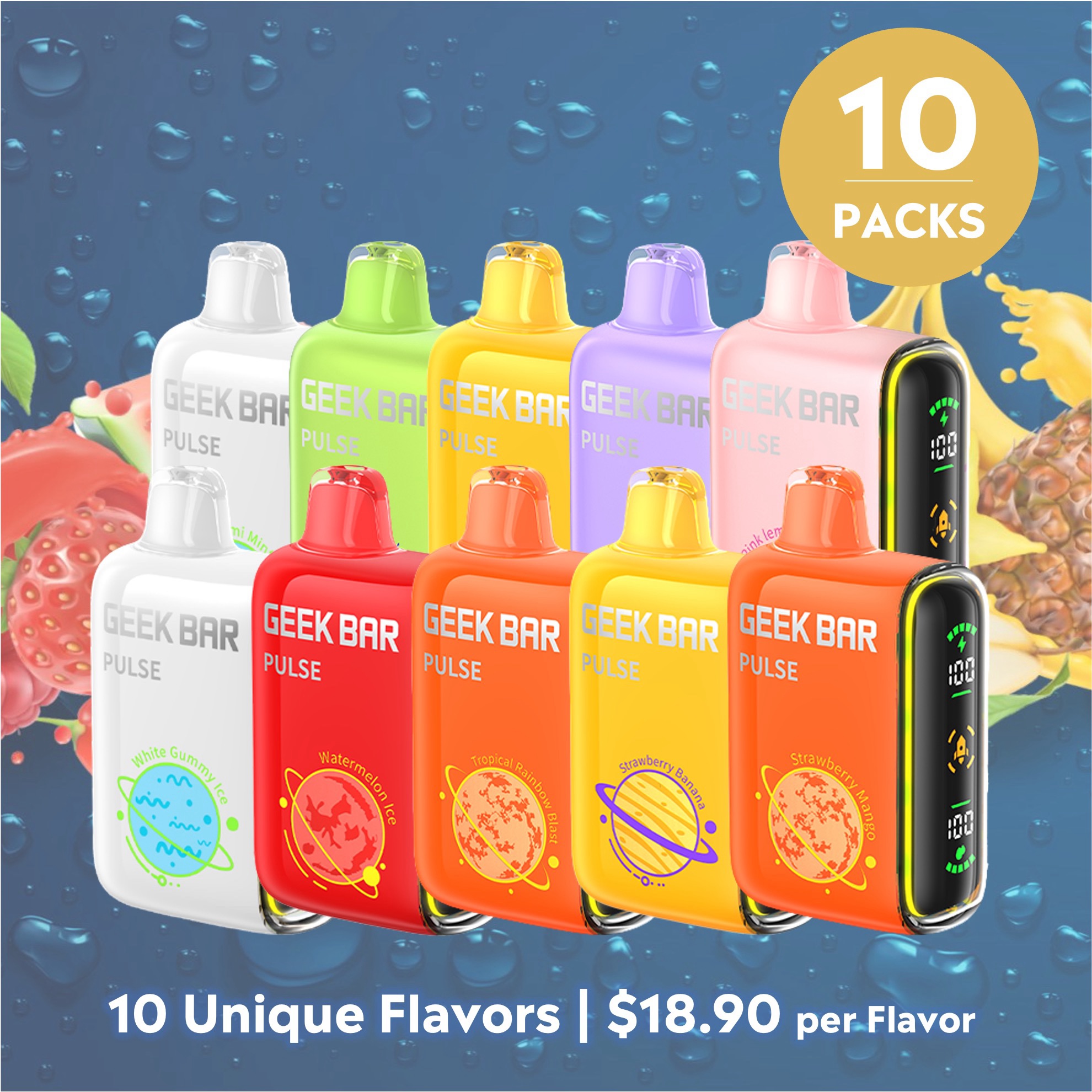 GEEK BAR PULSE 15000 Disposable Vapes – Ultra Puff Performance – Master Distributor – $19.99 Single Flavor