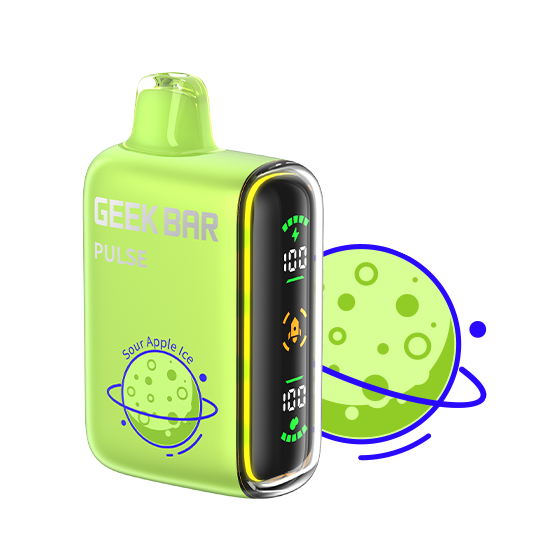 Sour Apple Ice GEEK BAR PULSE 15000 Disposable Vapes – Ultra Puff Performance – Master Distributor