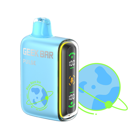 Blue Razz Ice GEEK BAR PULSE 15000 Disposable Vapes – Ultra Puff Performance – Master Distributor